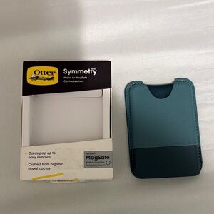 OtterBox Symmetry MagSafe Wallet in Teal and Dark Green